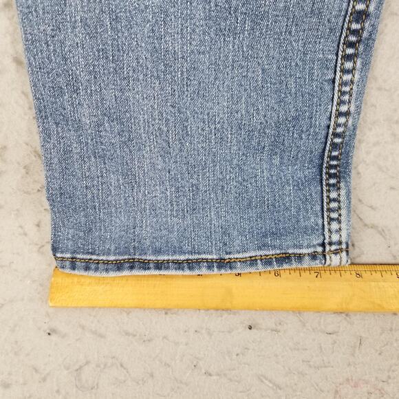 Levi Strauss Signature S51 Straight Jeans Mens 36x30 Blue Denim Stretch Classic - Picture 10 of 15